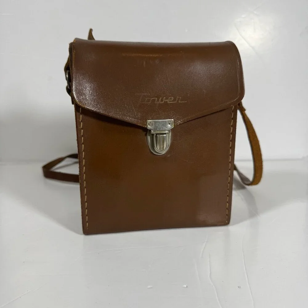 Tower Vintage 8MM Camera Leather Case Crossbody Brown Retro Heritage Tutorial